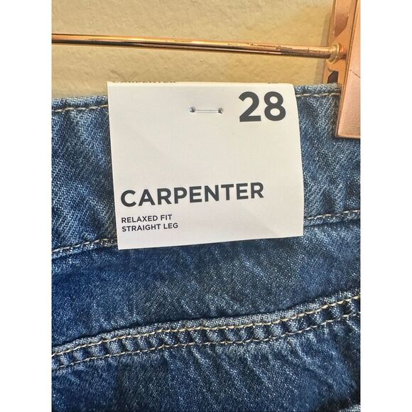 Forever 21 Wide Leg Carpenter Blue Jeans Size 28 New - Picture 5 of 5